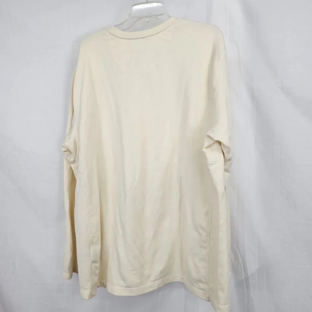 The North Face Men's Size XXL Ivory Pullover Sweatshirt Long Sleeve